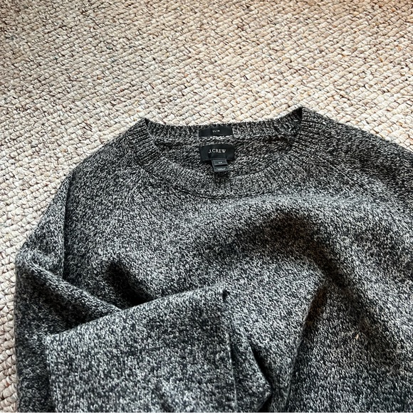 J. Crew Lambswool Grey Merle Sweater | Medium - Picture 4 of 4
